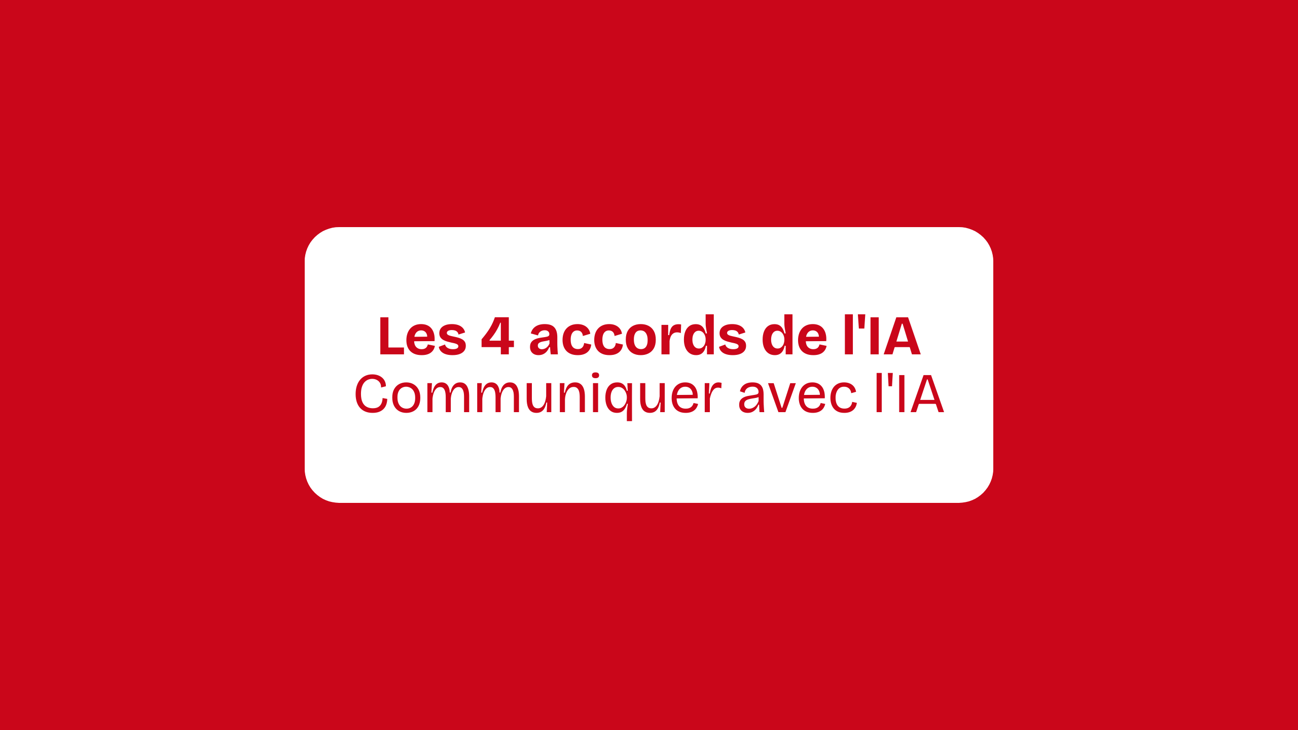 Guide 2 : Communiquer avec l'IA