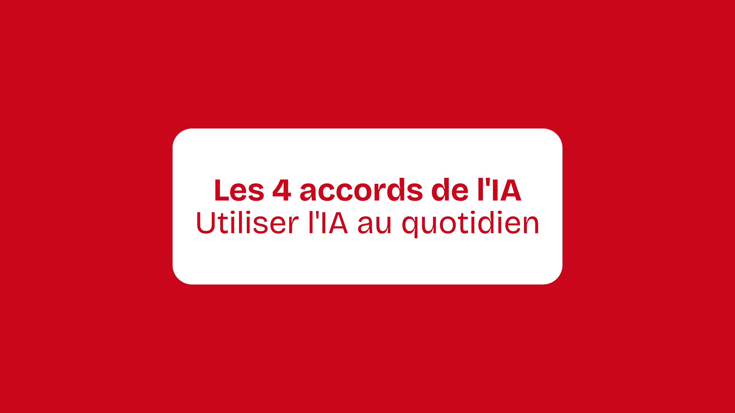 Guide 4 : Utiliser l'IA au quotidien